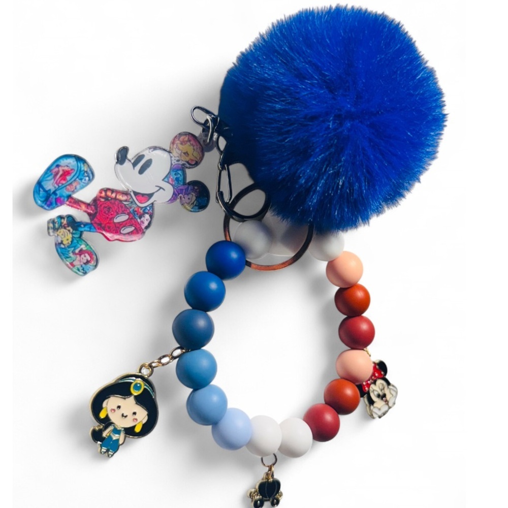 100 Years of Mickey (6th Edition) Women’s Silicone Beaded Keychain - Picture 5 of 7